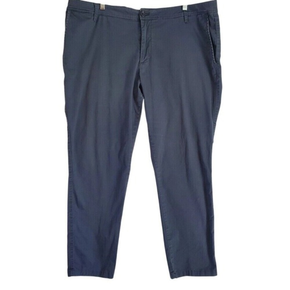 Armani Exchange A|X P45 Men Slim Fit Navy Stretch Cotton Chino Pants Trouser 40S
